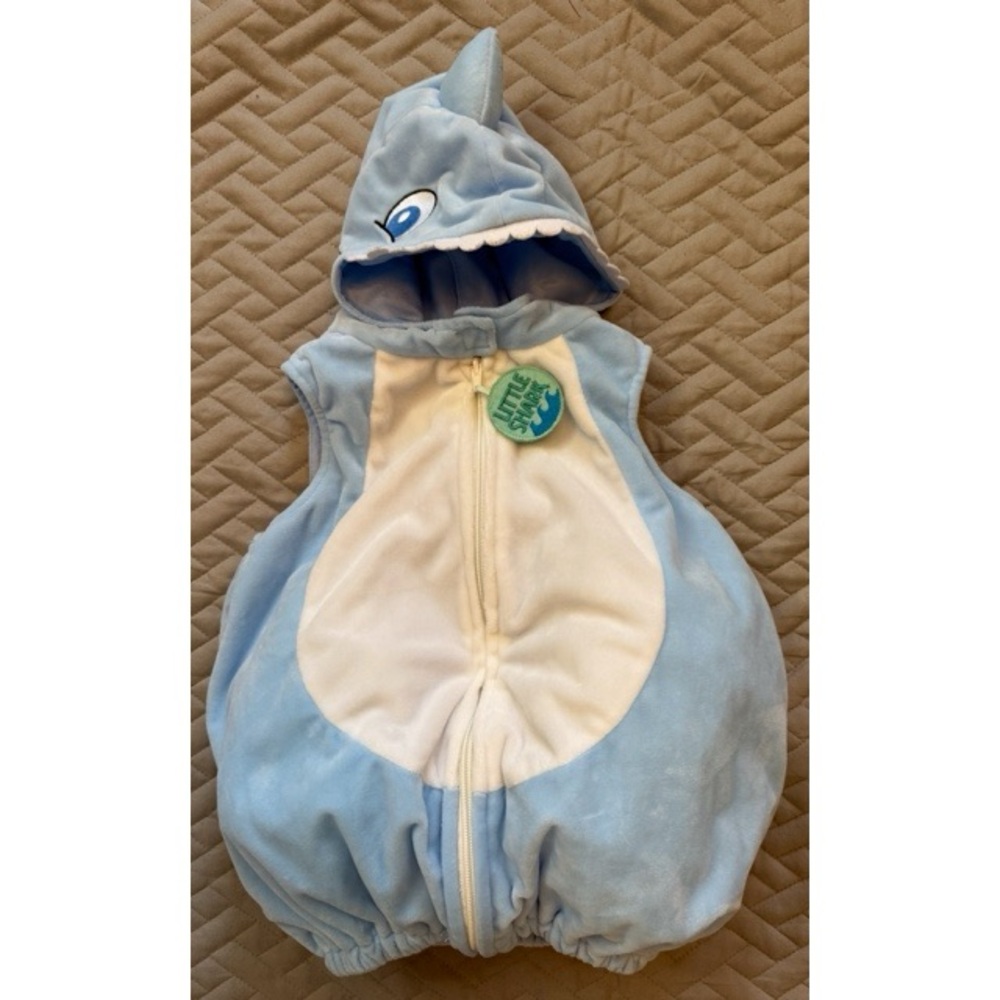 Blue and White Shark Baby Costume